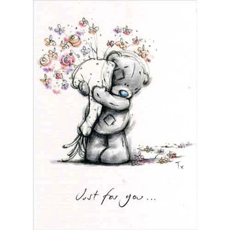 Bear Holding Bouquet Me to You Bear Card £1.50